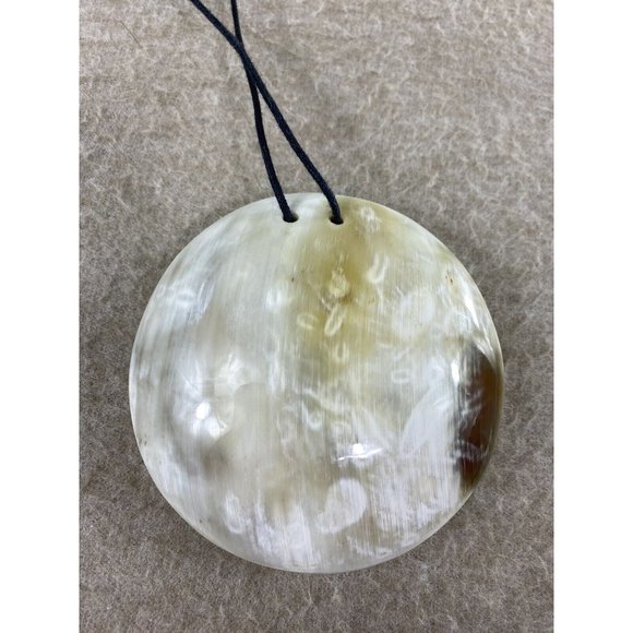 MooMoo Designs Pendant Horn Flat Ball Necklace CATHs Minimalistic Designer Rare - Picture 3 of 8